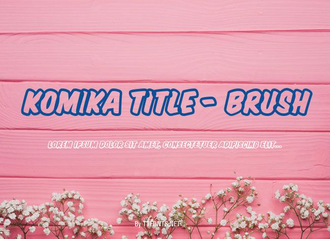 Komika Title - Brush example